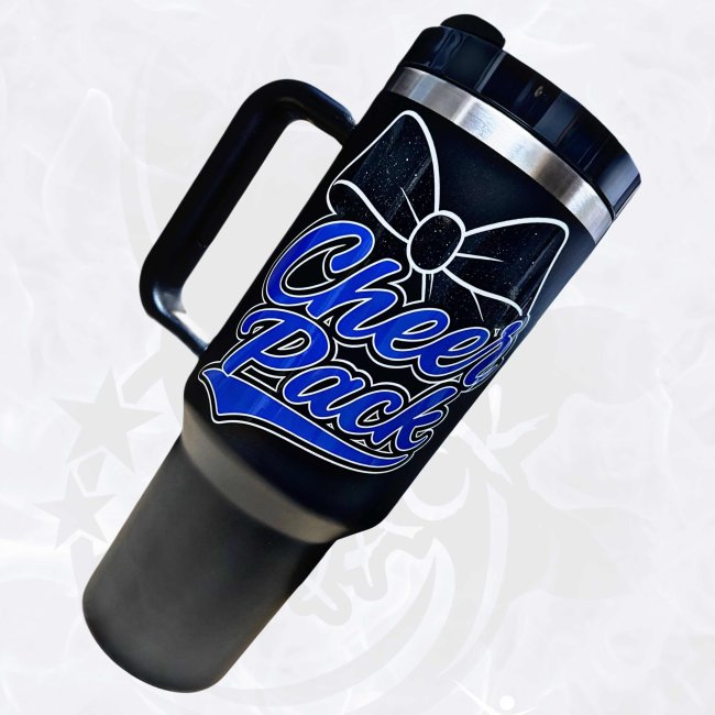 Cup 40oz black - Cheer Pack Design Schleife